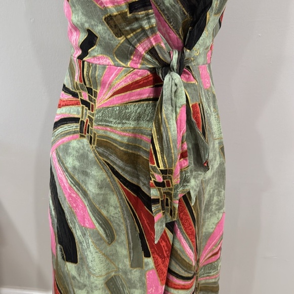 Jason Wu abstract artsy printed midi linen blend dress - Picture 3 of 9